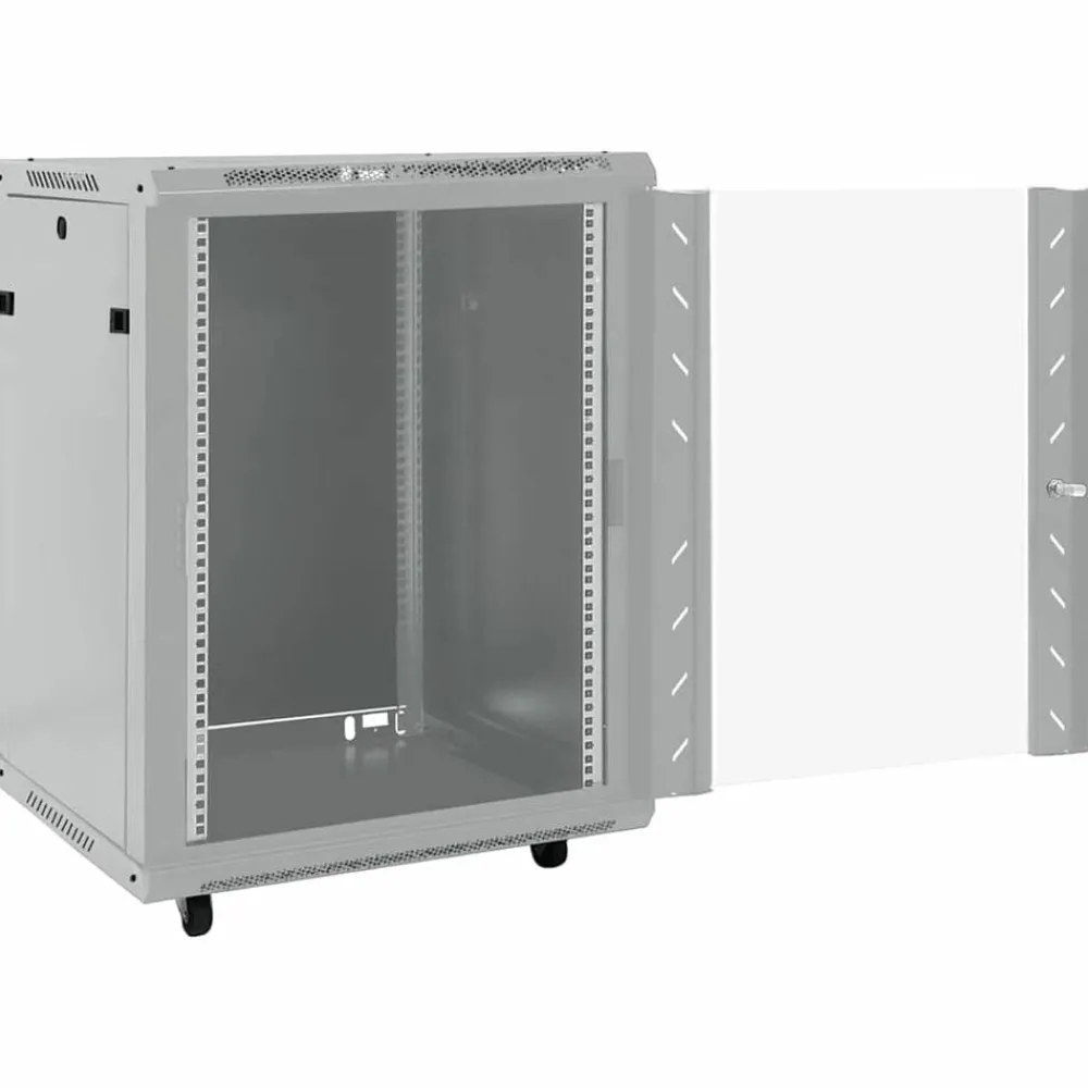 Netwerk kabinet met opslag 60 x 60 x 80 cm Staal>vidaXL Sale