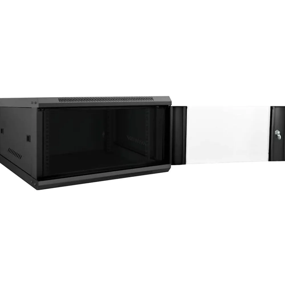 Elektronica*vidaXL Netwerk kabinet met opslag 60 x 60 x 35 cm Staal Zwart