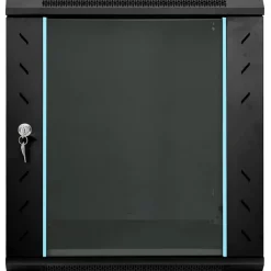 Elektronica*vidaXL Netwerk kabinet met opslag 60 x 45 x 65 cm Staal Zwart