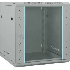 Elektronica*vidaXL Netwerk kabinet met opslag 60 x 60 x 65 cm Staal Grijs