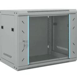 Elektronica*vidaXL Netwerk kabinet met opslag 60 x 45 x 50 cm Staal Grijs