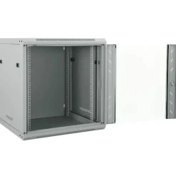 Elektronica*vidaXL Netwerk kabinet met opslag 60 x 45 x 65 cm Staal Grijs