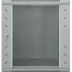 Elektronica*vidaXL Netwerk kabinet met opslag 60 x 45 x 65 cm Staal Grijs