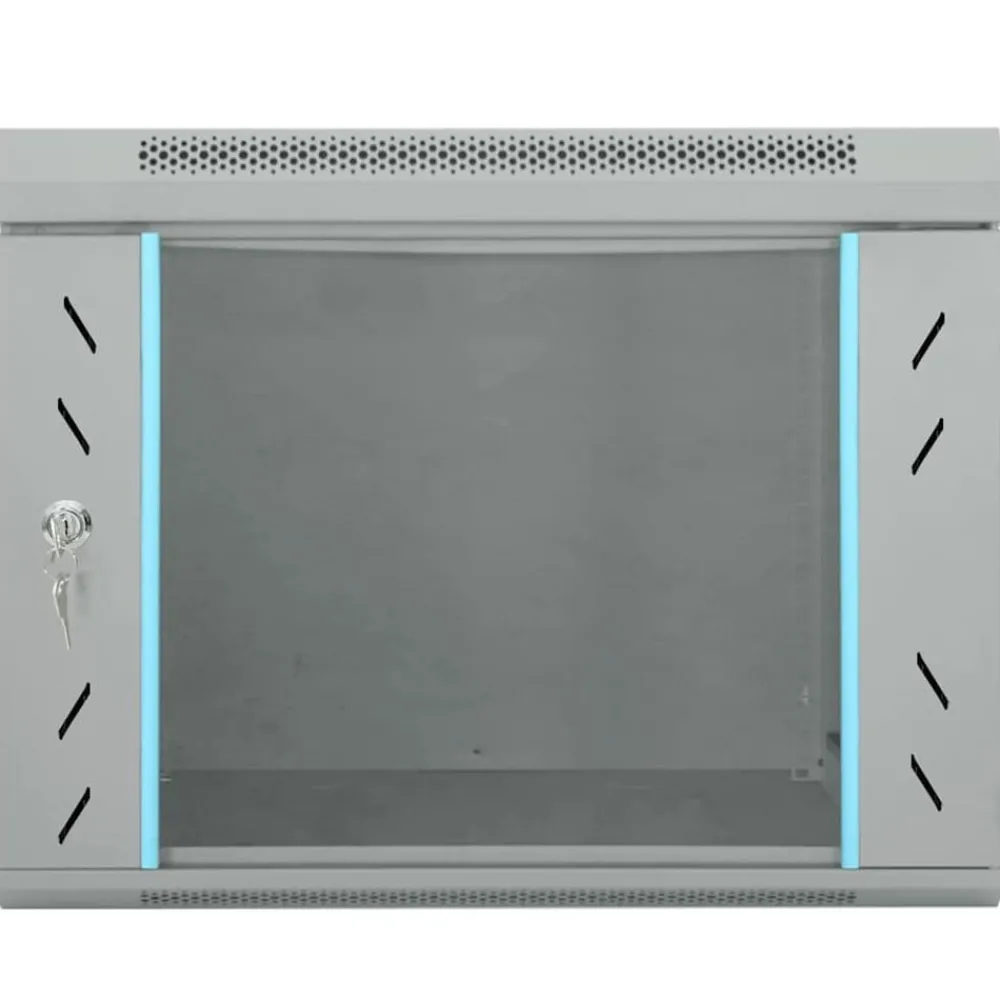 Elektronica*vidaXL Netwerk kabinet met opslag 53 x 60 x 45 cm Staal Grijs
