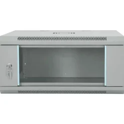 Elektronica*vidaXL Netwerk kabinet met opslag 60 x 35 x 28 cm Staal Grijs