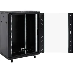 Elektronica*vidaXL Netwerkkast 15U 19" IP20 60x45x86 cm Zwart