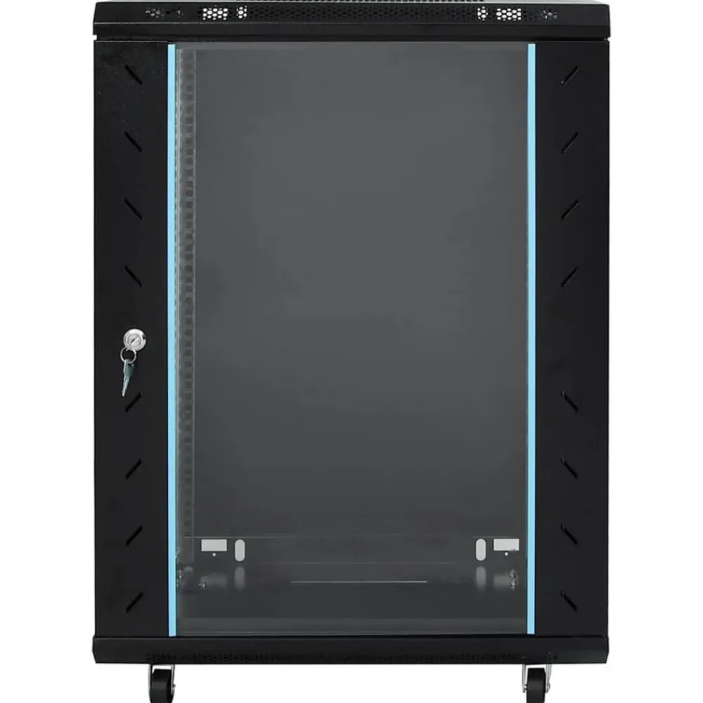 Elektronica*vidaXL Netwerkkast 15U 19" IP20 60x45x86 cm Zwart