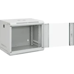 Elektronica*vidaXL Netwerkkast wandgemonteerd 9U 19" IP20 53x40x45 cm Grijs