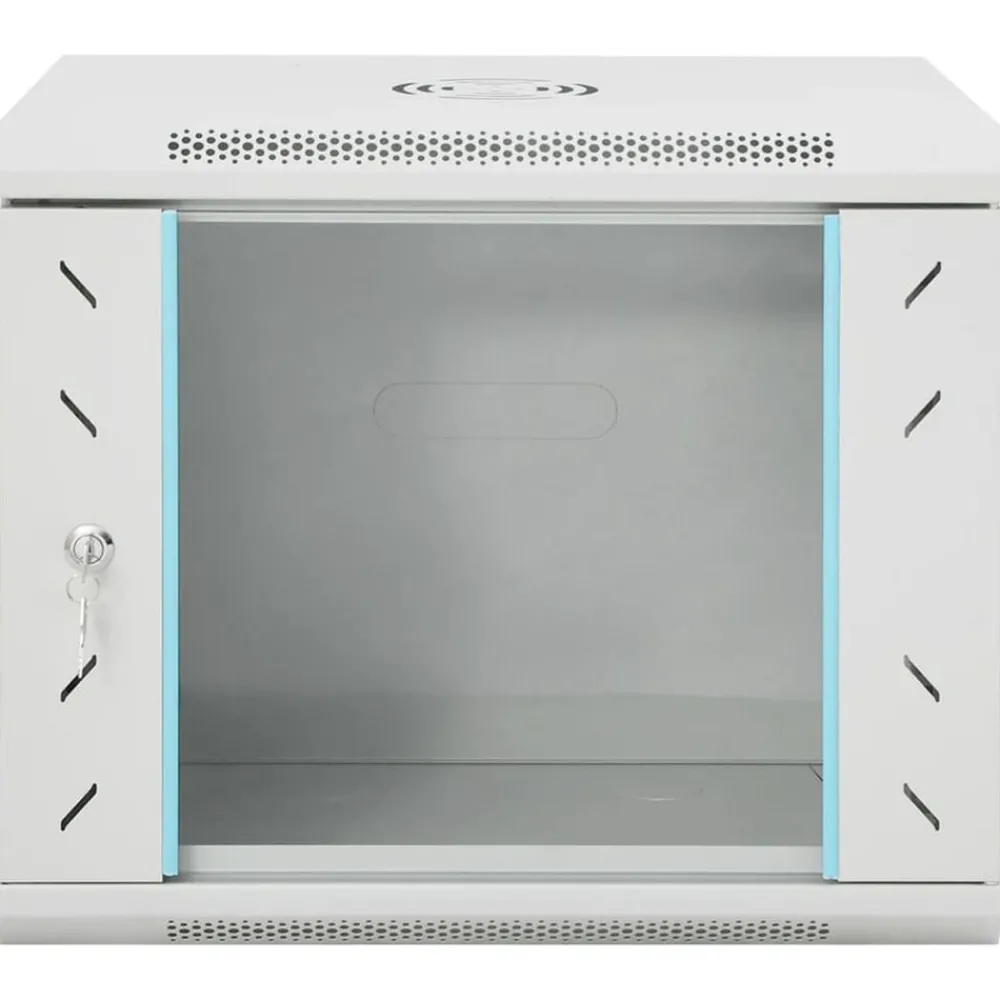 Elektronica*vidaXL Netwerkkast wandgemonteerd 9U 19" IP20 53x40x45 cm Grijs