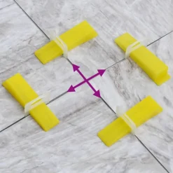 Gereedschap*vidaXL Nivelleringssysteem voor tegels 250 wiggen 500 klemmen 1 mm