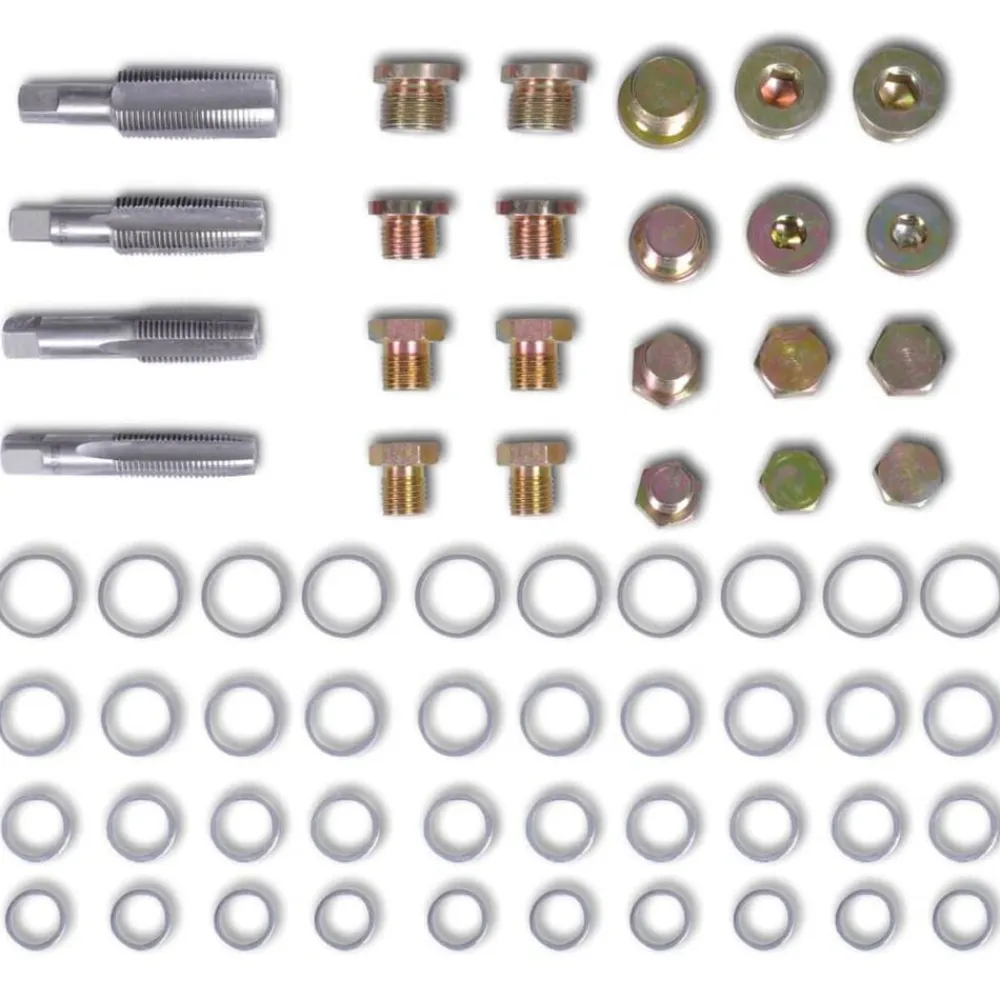 Olieaftapplug-reparatieset M13 M15 M17 M20 64-delig>vidaXL Discount