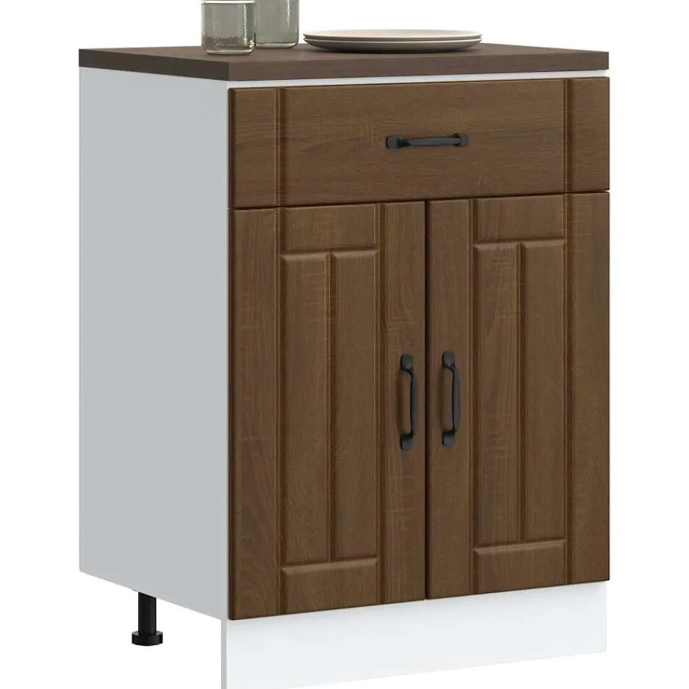 Onderkast Lucca bewerkt hout kleur>vidaXL Discount