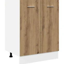 Kasten & Opbergmeubelen*vidaXL Onderkast Lyon 60x46x81,5 cm bewerkt hout artisanaal eikenkleur artisanaal eikenkleurig