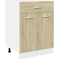 Onderkast met lade Lyon 60x46x81,5 cm bewerkt hout kleurig>vidaXL Online