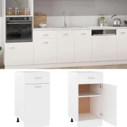 Onderkast met lade Lyon 40x46x81,5 cm bewerkt hout>vidaXL Clearance