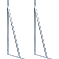 Ondersteuningsbeugels schuttingpaal 2 st gegalvaniseerd staal>vidaXL Best
