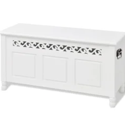 Opbergbankje barokstijl MDF wit>vidaXL Hot