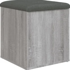 Opbergbankje 42x42x45 cm bewerkt hout eikenkleurig>vidaXL Best