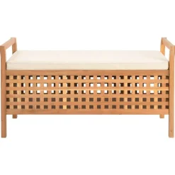 Opbergbankje 93x49x49 cm massief walnotenhout>vidaXL Discount