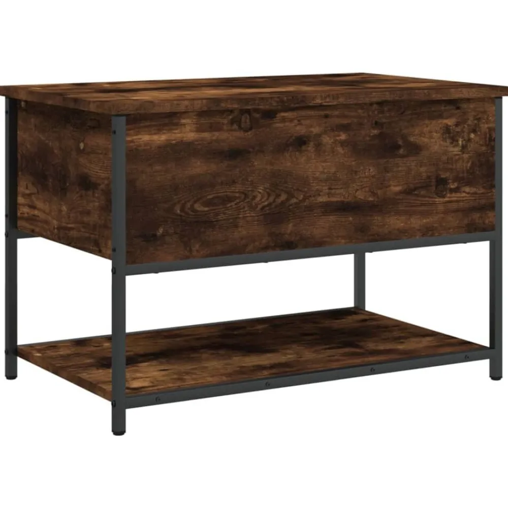 Opbergbankje 70x42,5x47 cm bewerkt hout kleurig>vidaXL Outlet