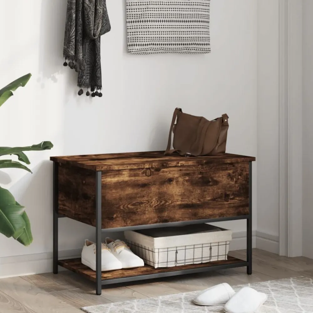 Opbergbankje 70x42,5x47 cm bewerkt hout kleurig>vidaXL Outlet