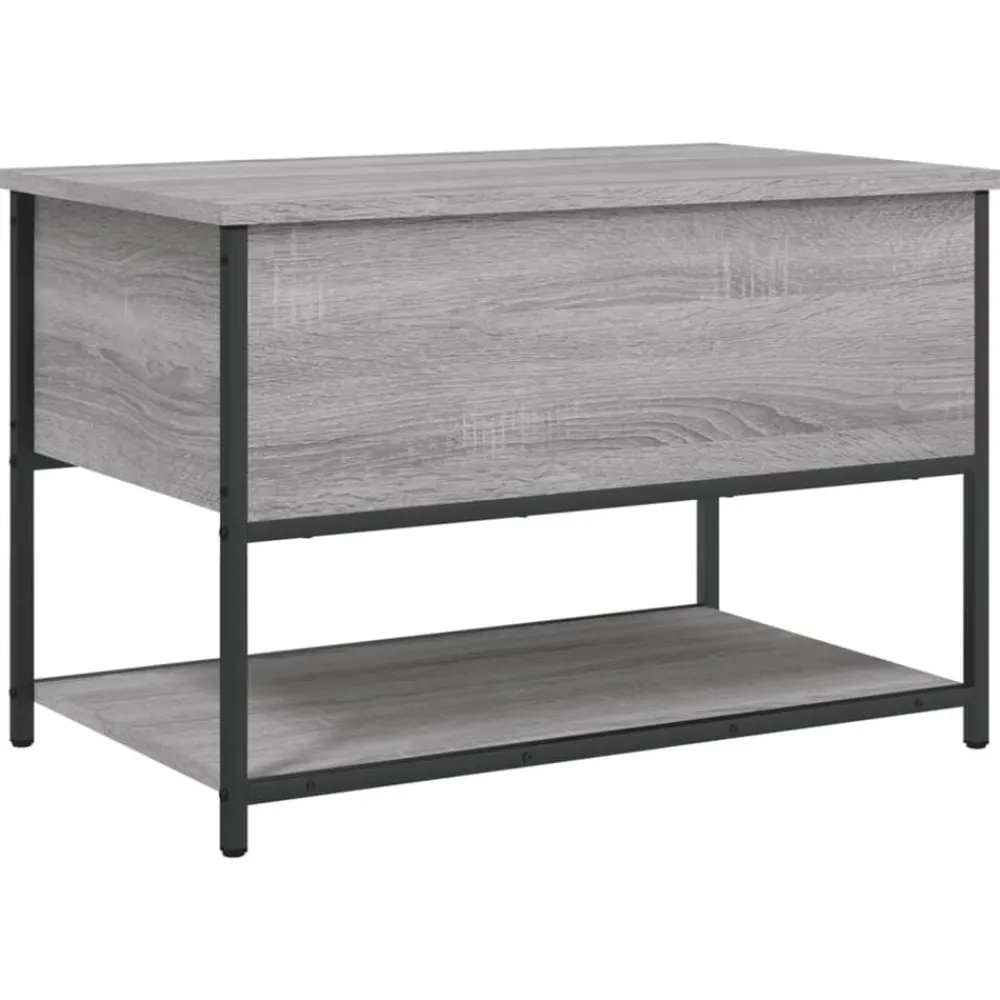 Opbergbankje 70x42,5x47 cm bewerkt hout eikenkleur>vidaXL Hot
