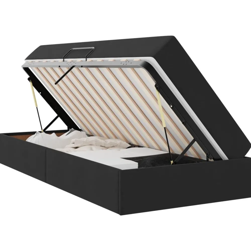 Opbergbed met matras met matras 90 x 190 cm Fluweel>vidaXL Clearance