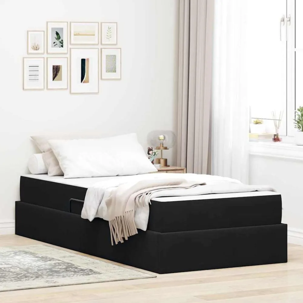 Opbergbed met matras met matras 90 x 190 cm Fluweel>vidaXL Clearance