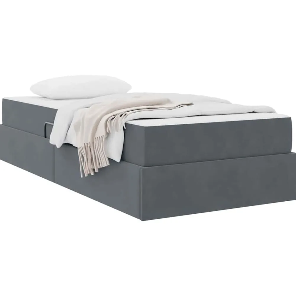 Opbergbed met matras met matras 90 x 190 cm Fluweel>vidaXL Best