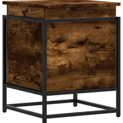 Opbergbox met deksel 40x40x51,5 cm bewerkt hout>vidaXL