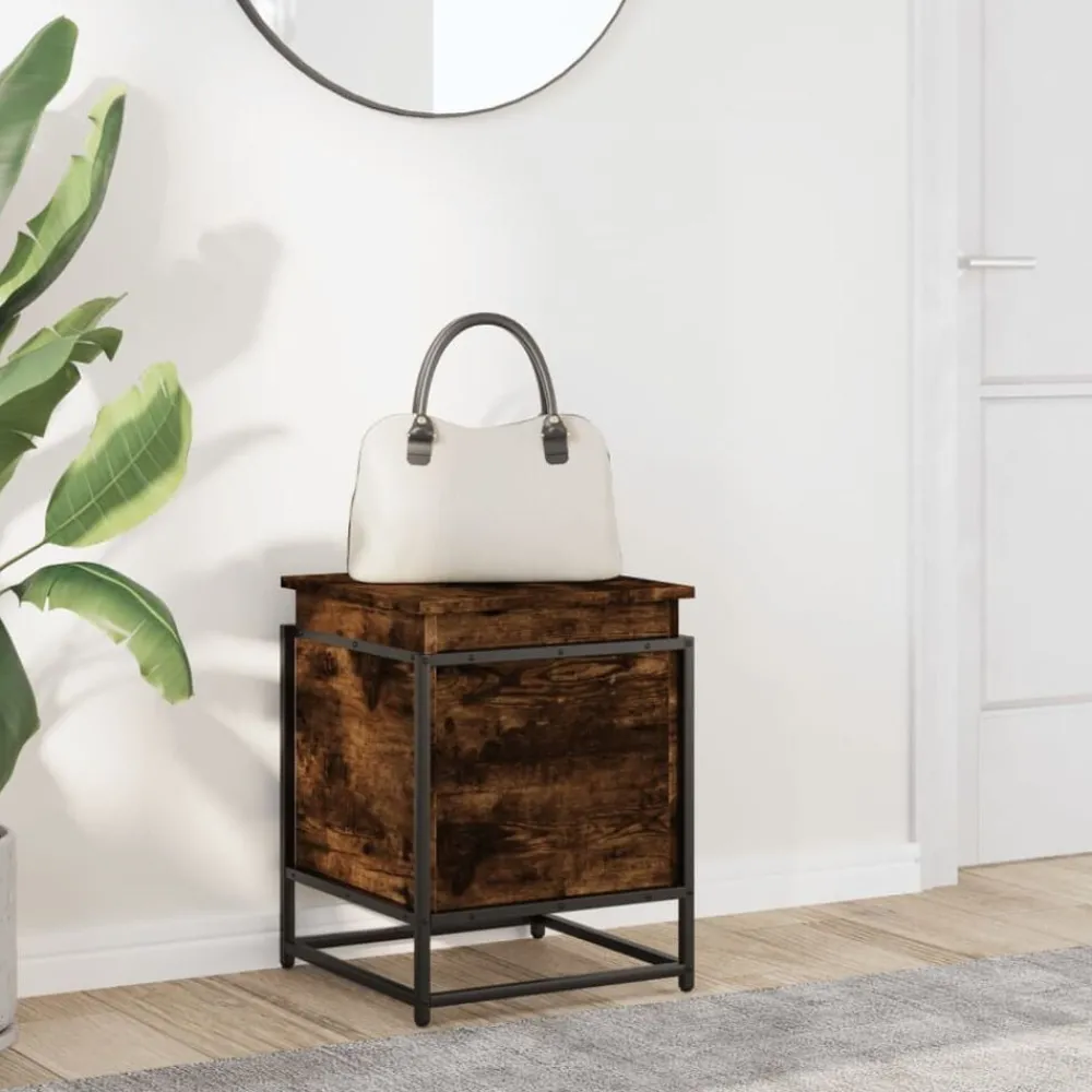 Opbergbox met deksel 40x40x51,5 cm bewerkt hout>vidaXL