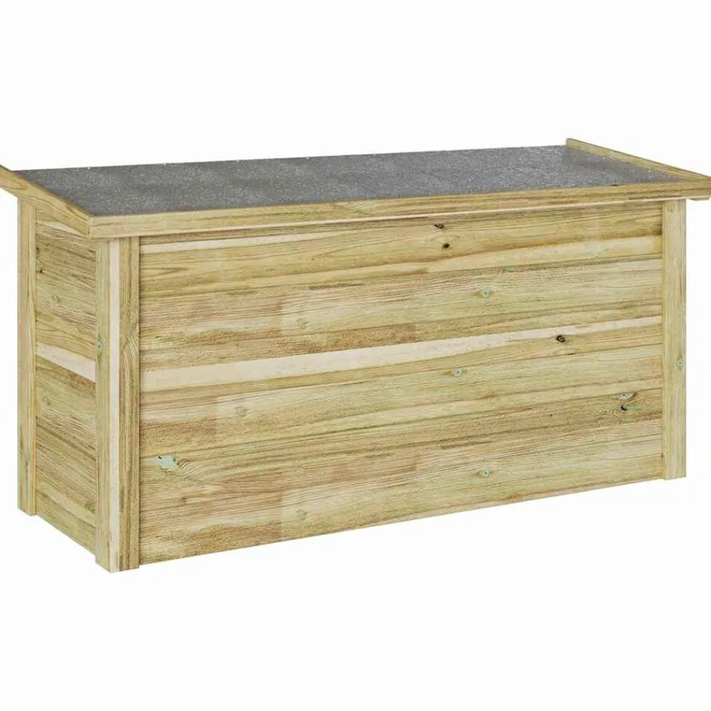 Opbergbox Naturel 119 x 44,5 x 58 cm Geïmpregneerd grenenhout>vidaXL Sale