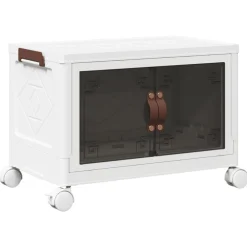 Opbergbox stapelbaar met wielen 28 L 48,5x29,5x33 cm>vidaXL Best