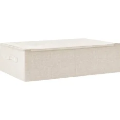 Huishoudelijke Benodigdheden*vidaXL Opbergbox 70x40x18 cm stof crèmekleurig Crème