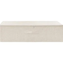 Huishoudelijke Benodigdheden*vidaXL Opbergbox 70x40x18 cm stof crèmekleurig Crème
