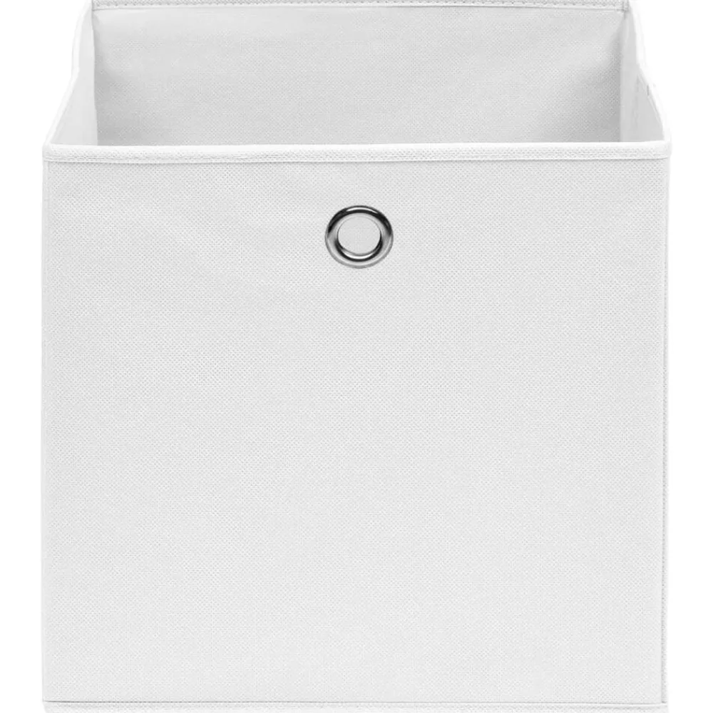Huishoudelijke Benodigdheden*vidaXL Opbergboxen 4 st 28x28x28 cm nonwoven stof Wit