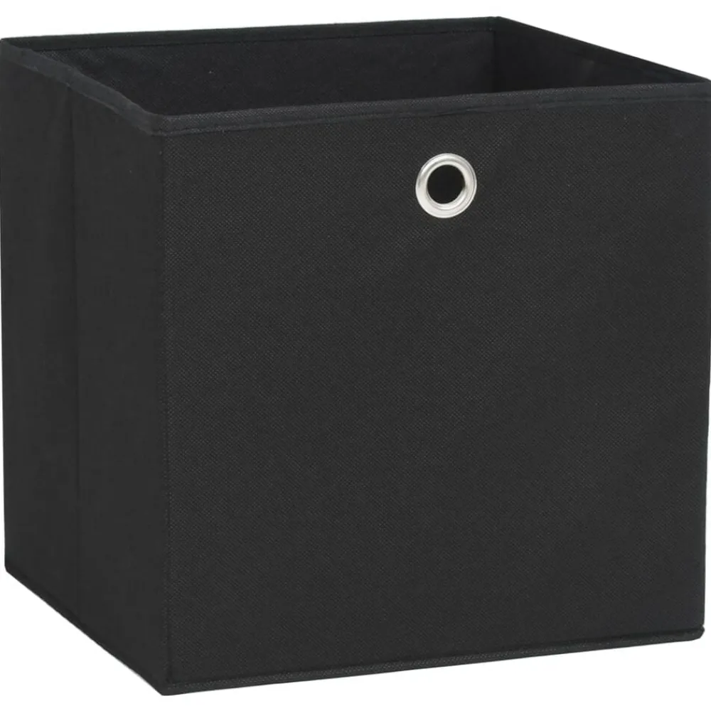 Huishoudelijke Benodigdheden*vidaXL Opbergboxen 4 st 28x28x28 cm nonwoven stof Zwart