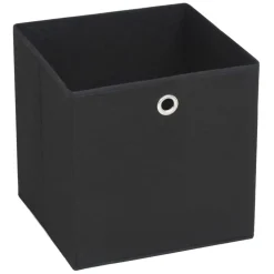 Huishoudelijke Benodigdheden*vidaXL Opbergboxen 4 st 32x32x32 cm nonwoven stof Zwart