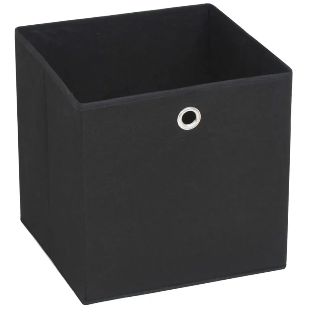 Huishoudelijke Benodigdheden*vidaXL Opbergboxen 4 st 32x32x32 cm nonwoven stof Zwart