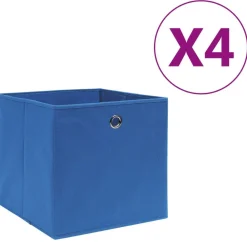 Opbergboxen 4 st 28x28x28 cm nonwoven stof>vidaXL Best