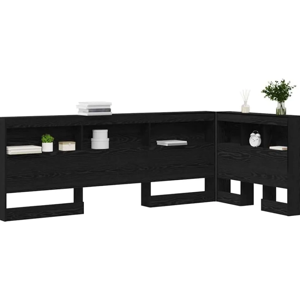 Opberghoofdbord met plank 80 cm Bewerkt hout>vidaXL Hot