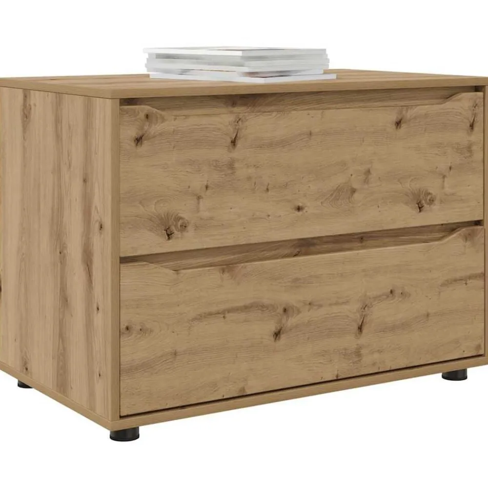 Opbergkast Artisan Eiken 80 x 48 x 57 cm Bewerkt hout>vidaXL Best