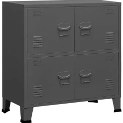 Opbergkast industrieel 75x40x80 cm staal kleurig>vidaXL Discount