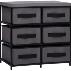 Opbergkast met 6 lades 55x29x55 cm staal>vidaXL Clearance