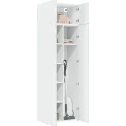 Opbergkast 70x42,5x225 cm bewerkt hout><noscript><img width=