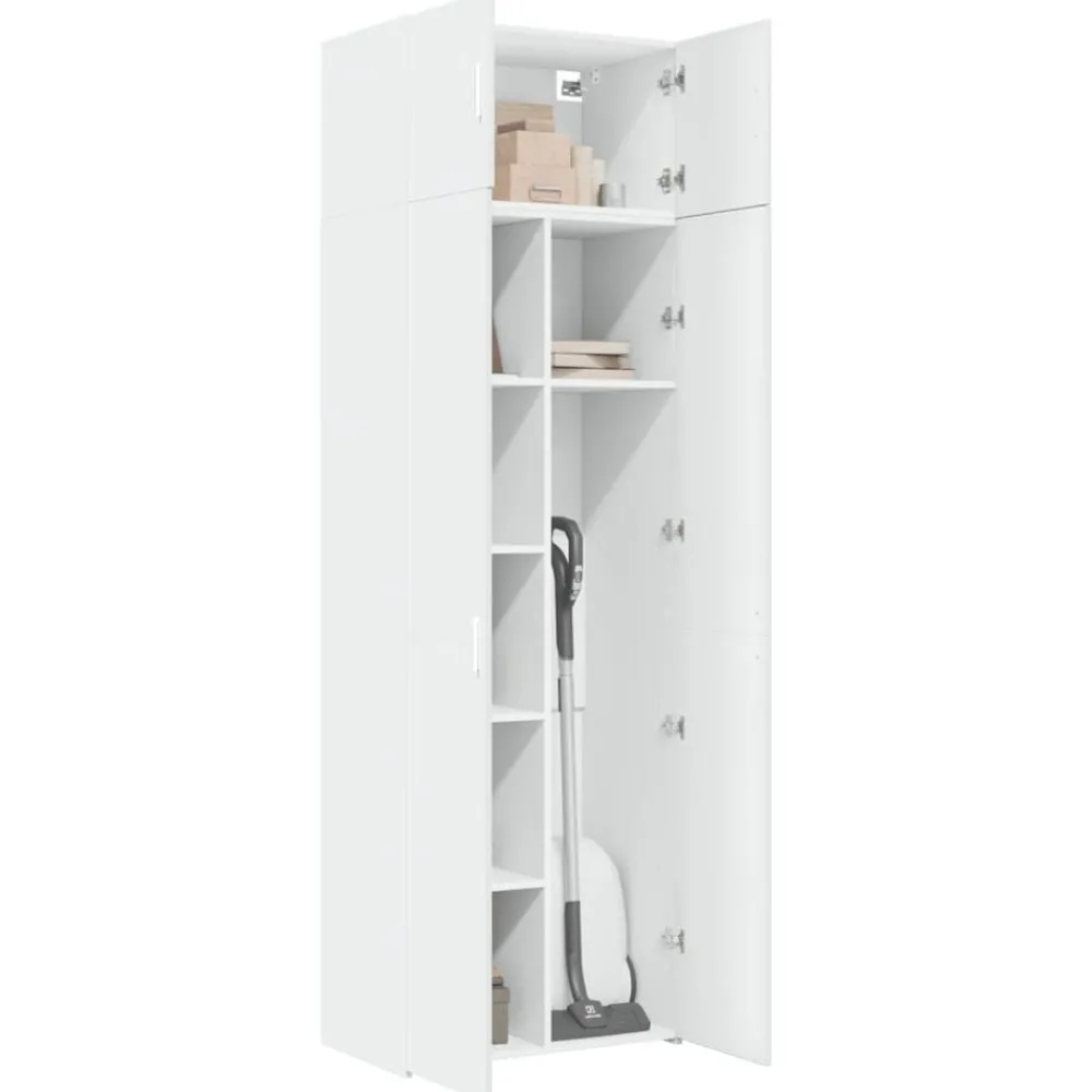 Opbergkast 70x42,5x225 cm bewerkt hout>vidaXL Outlet
