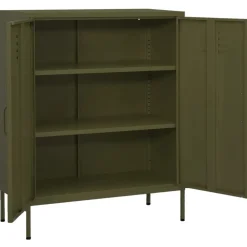 Opbergkast 80x35x101,5 cm staal>vidaXL New