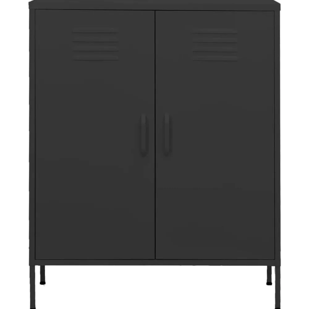 Opbergkast 80x35x101,5 cm staal kleurig>vidaXL New