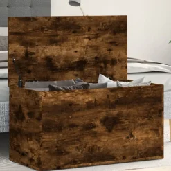 Opbergkist 84x42x46 cm bewerkt hout kleurig>vidaXL