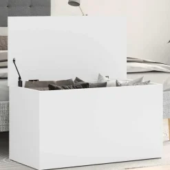 Opbergkist 84x42x46 cm bewerkt hout><noscript><img width=